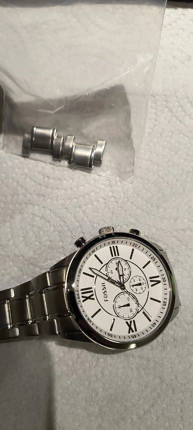 Fossil BQ1124 Chronograph Watch white dial - photo 5