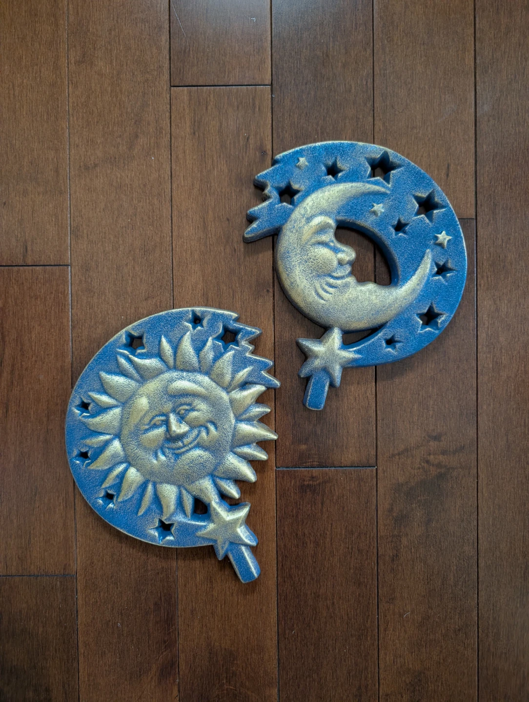 CELESTIAL TERRACOTTA MOON & SUN WALL HANGINGS