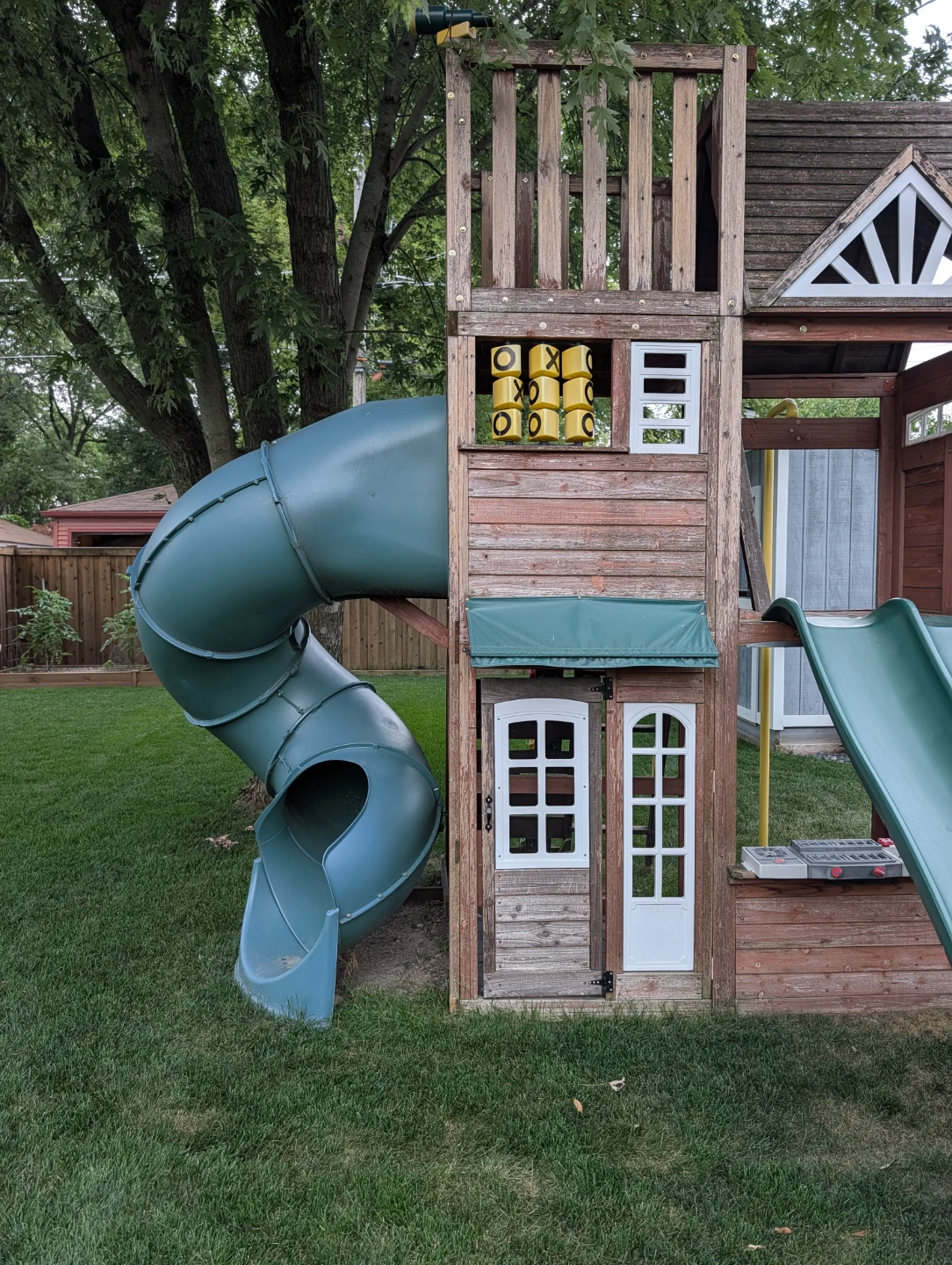 Kids playset with slides