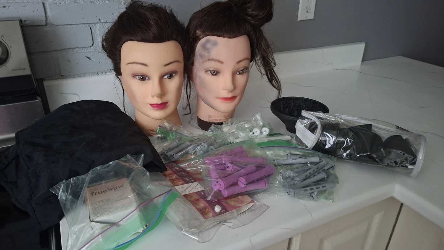 Hairdressing Mannequin Heads and Curling Set - photo 4