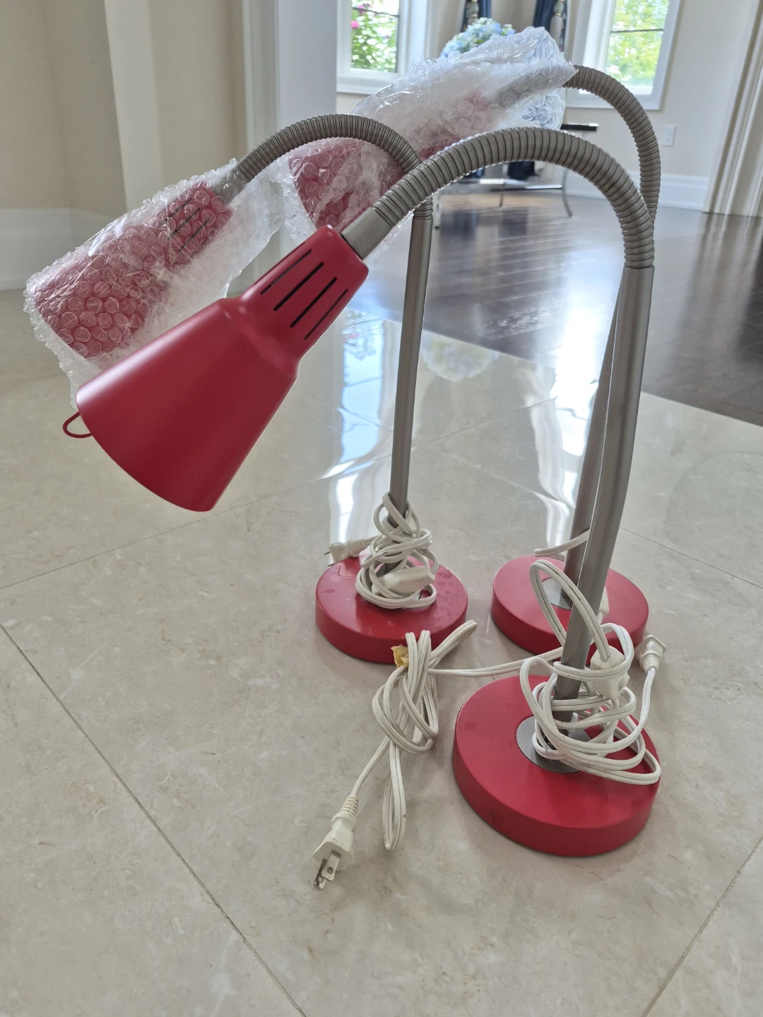 ikea red table lamps