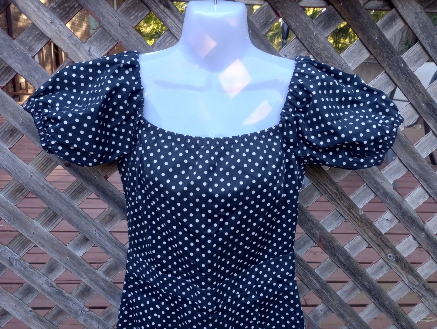 Imperial Polka Dot Pin Up Wiggle Dress Small - photo 4