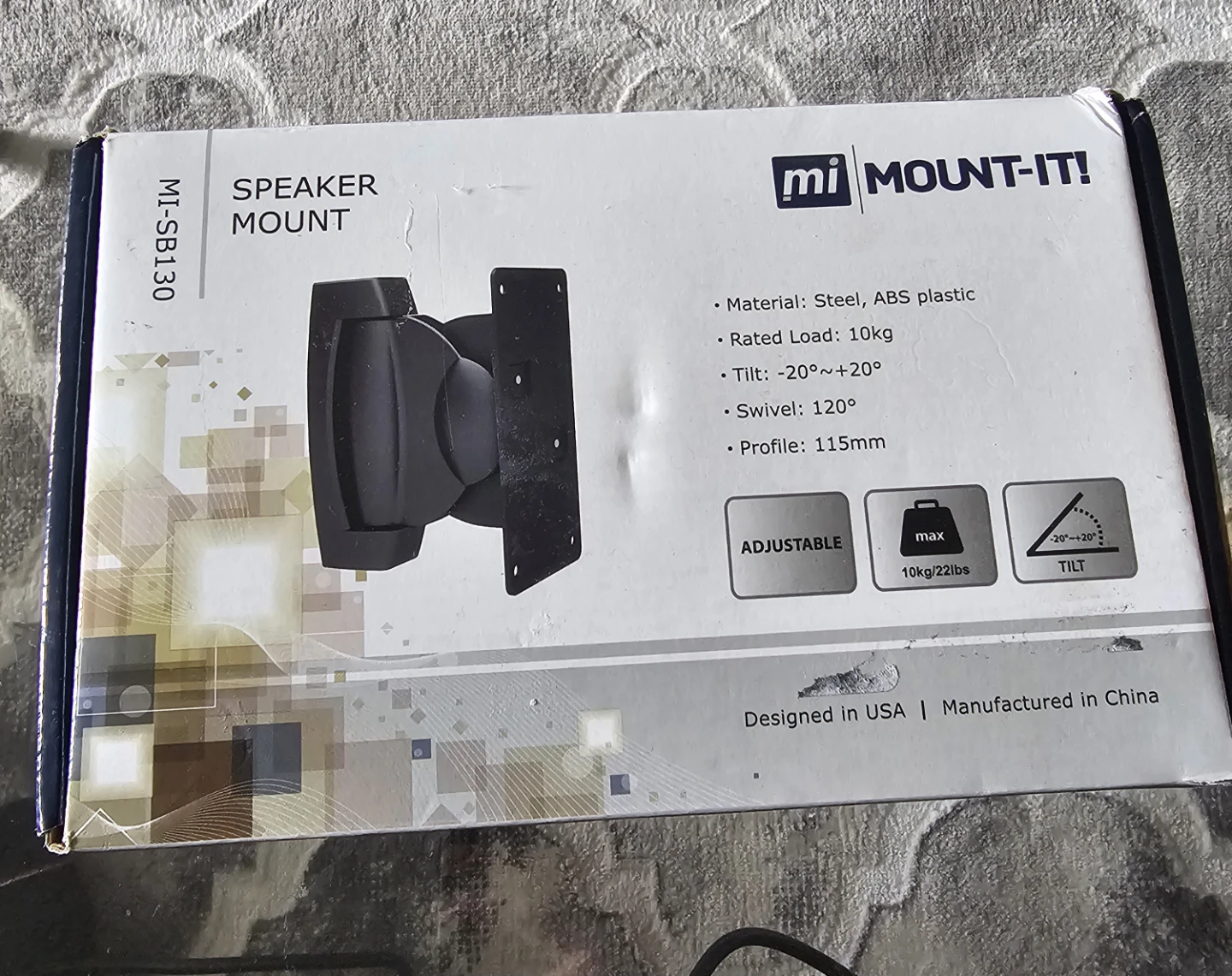Mount-It! MI-SB130 Universal Speaker Wall Mount