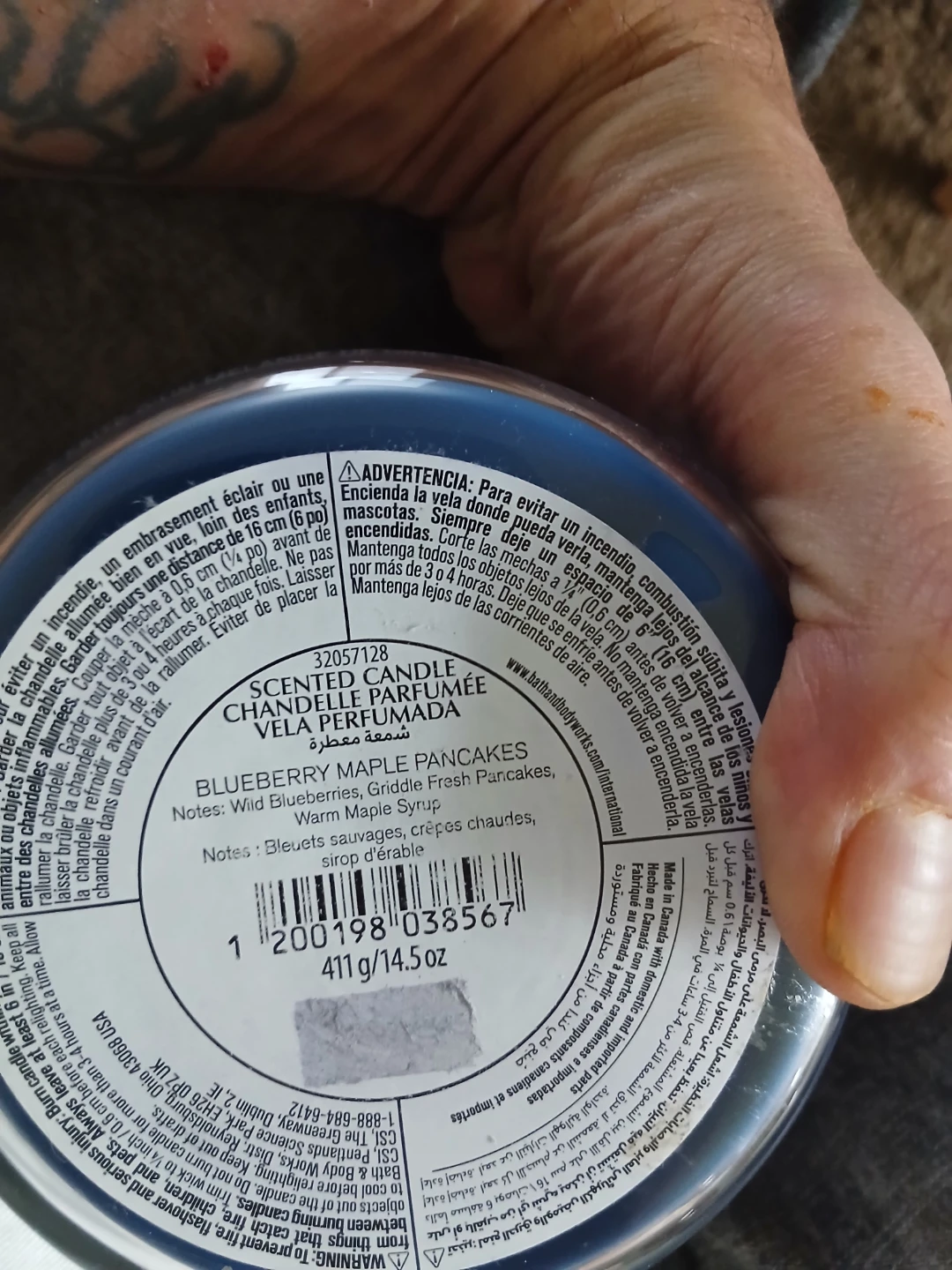 Bath & Body Works Blueberry Maple Pancakes 3-Wick Candle - photo 3