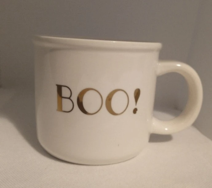 Boo! Spooky Halloween Ghost White Mug - photo 2