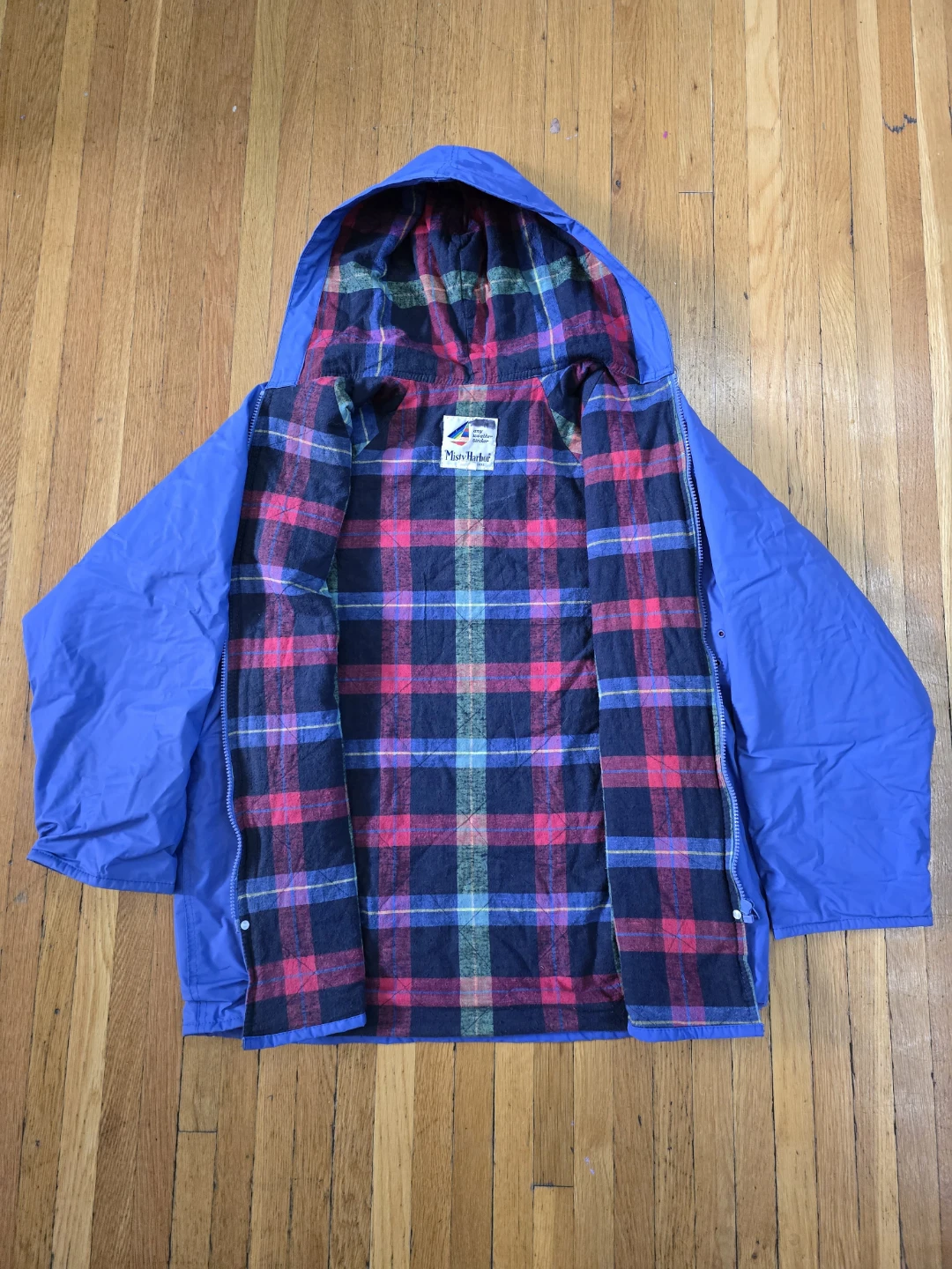 Misty Harbor Blue Plaid Lined Anorak Jacket - photo 3