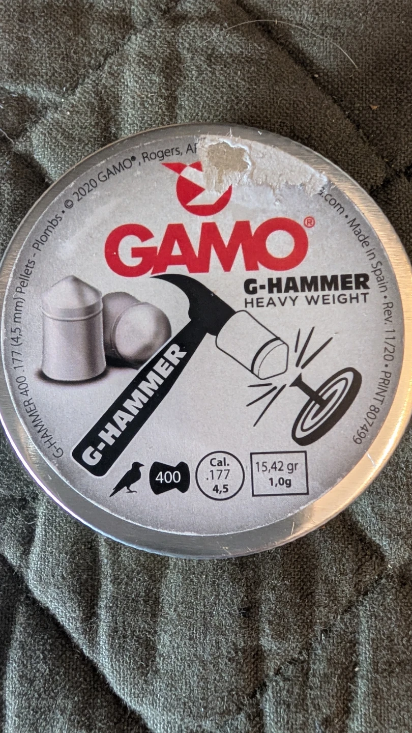 .177 heavy pellets full can Gamo G-hammer