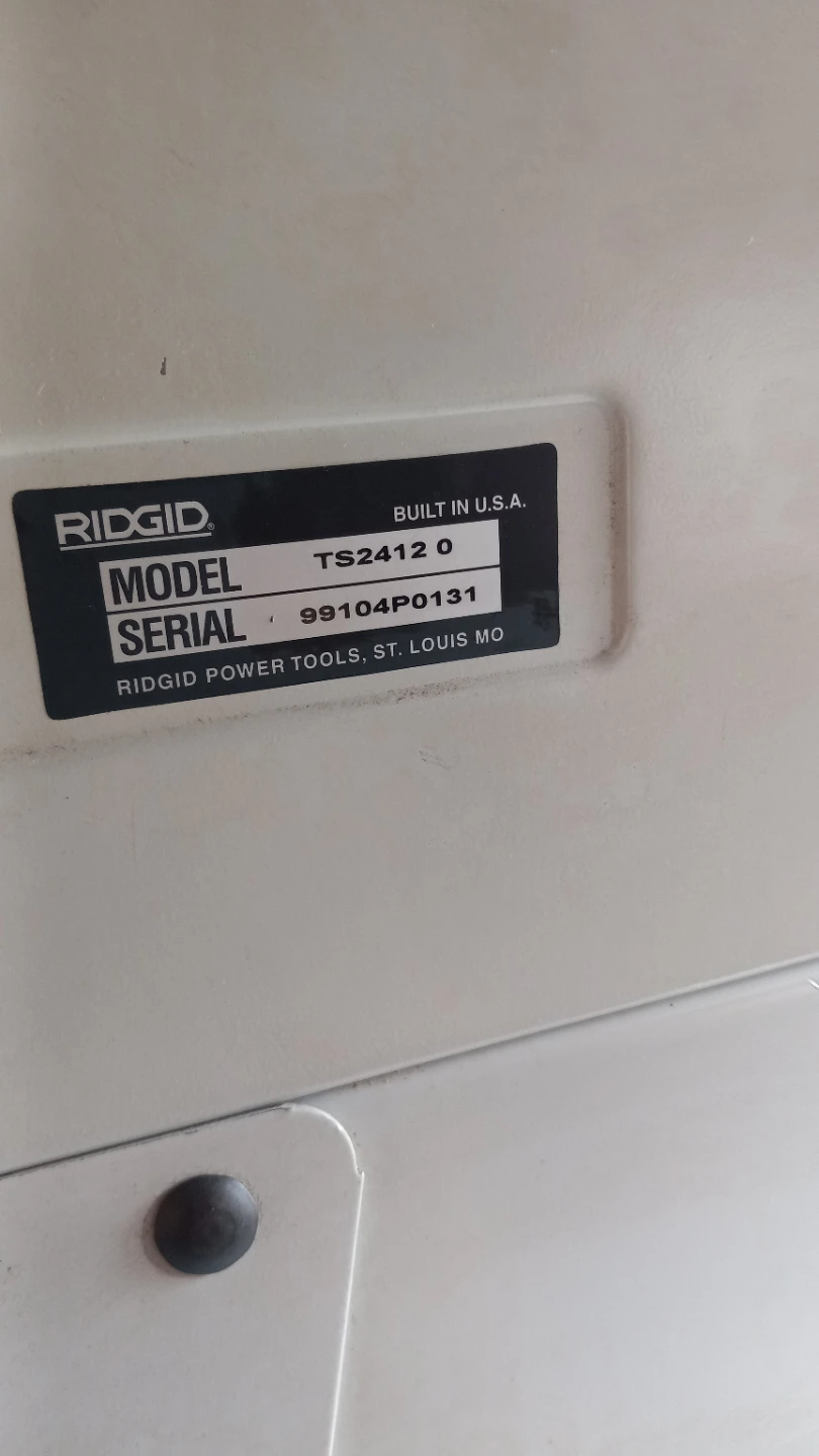 Ridgid TS24120 Table Saw