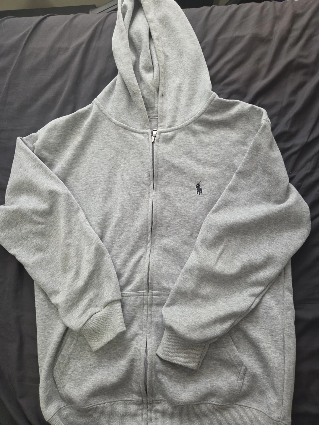 Ralph Lauren Grey Zip-Up Hoodie and Joggers Set