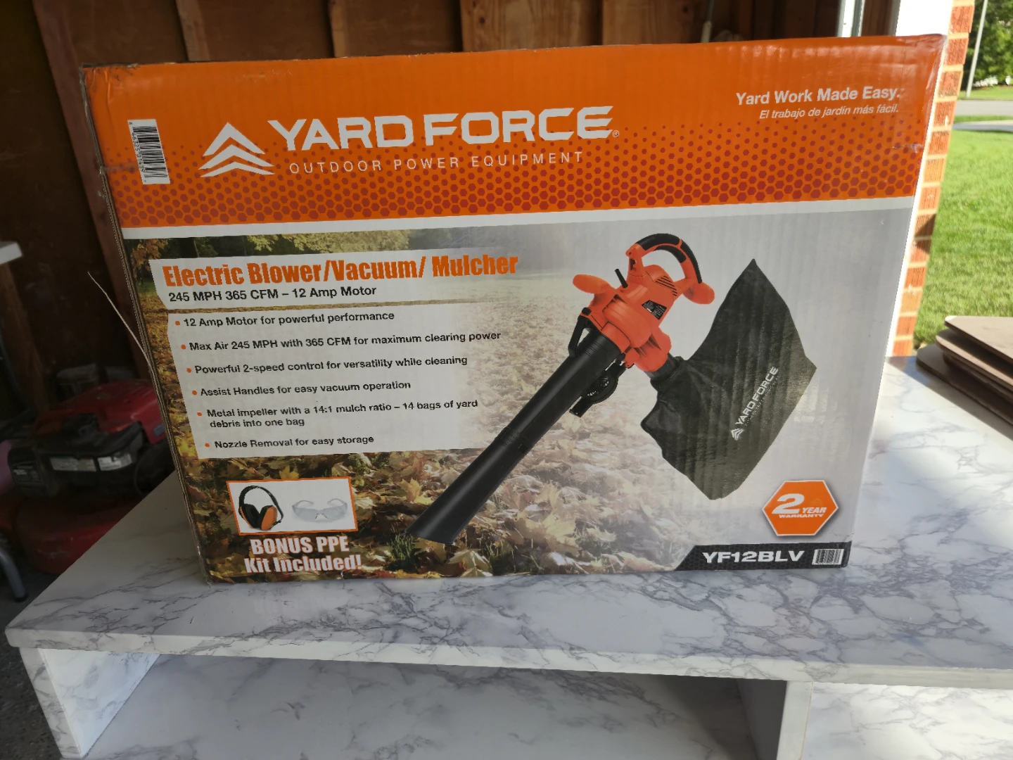 BRAND NEW Yard Force Electric Leaf Blower / Vacuum / Mulcher - photo 3