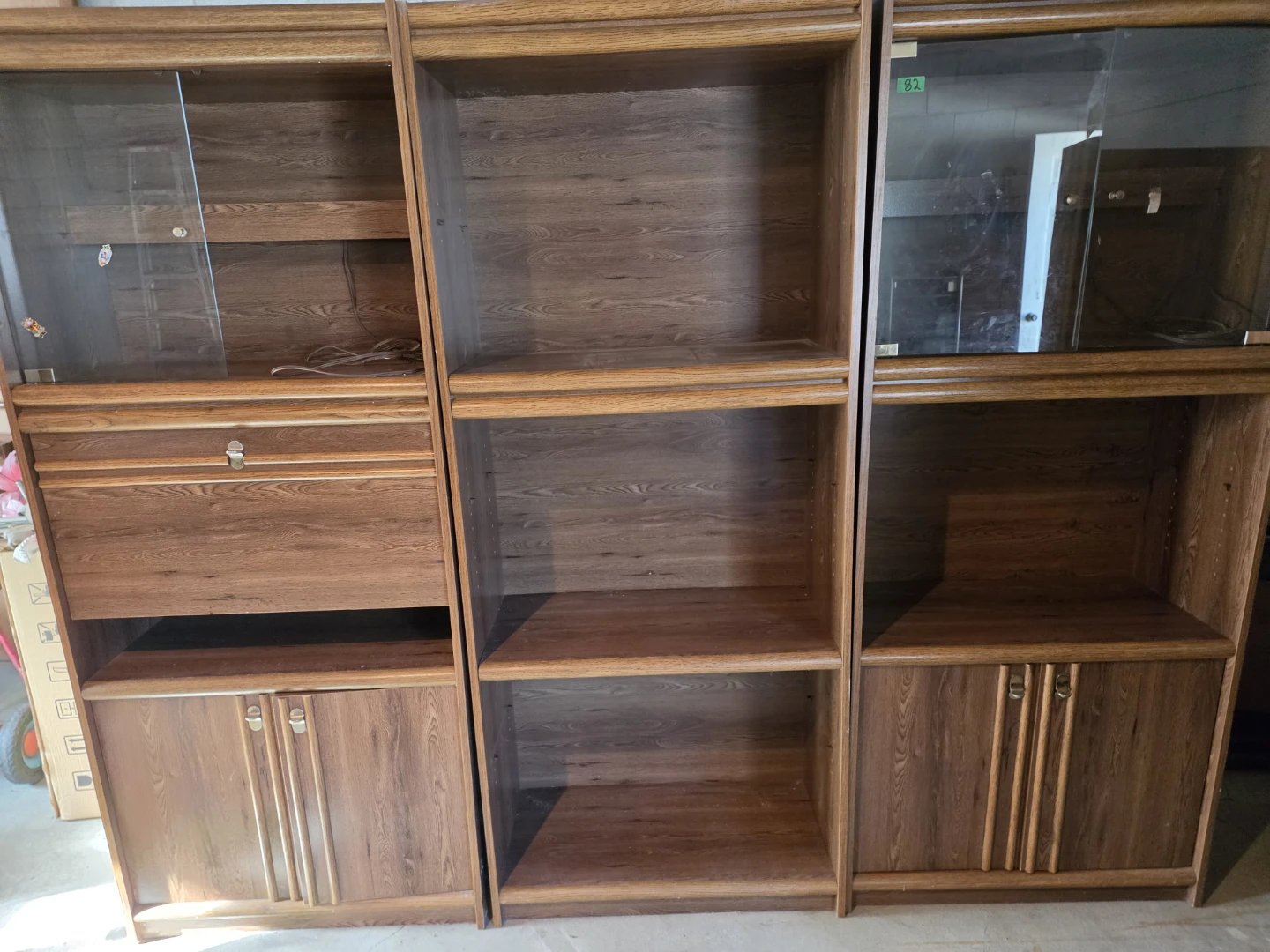 Three-piece Wooden Wall Unit - photo 3