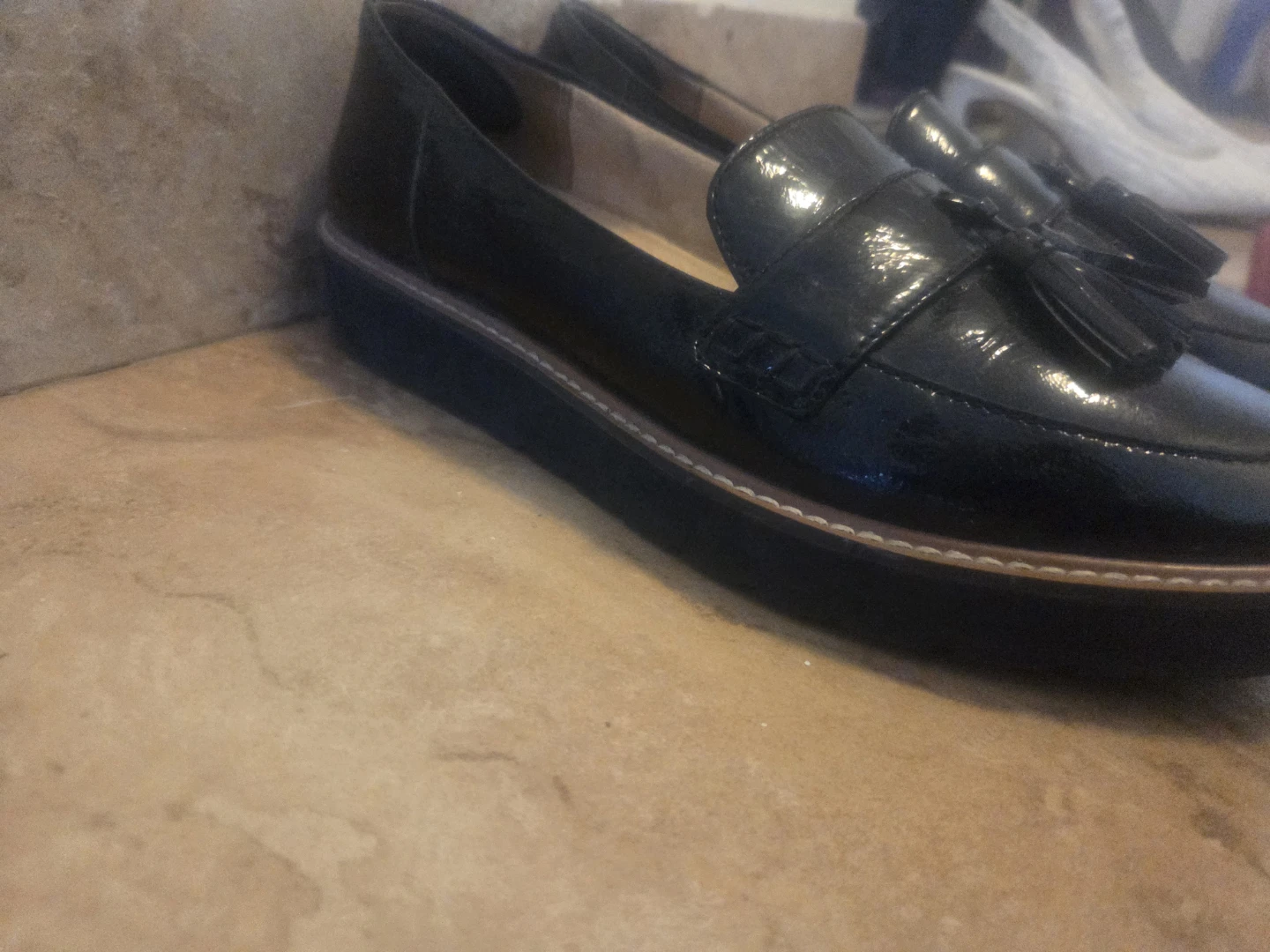 Naturalizer Black Patent Tassel Loafers - photo 3