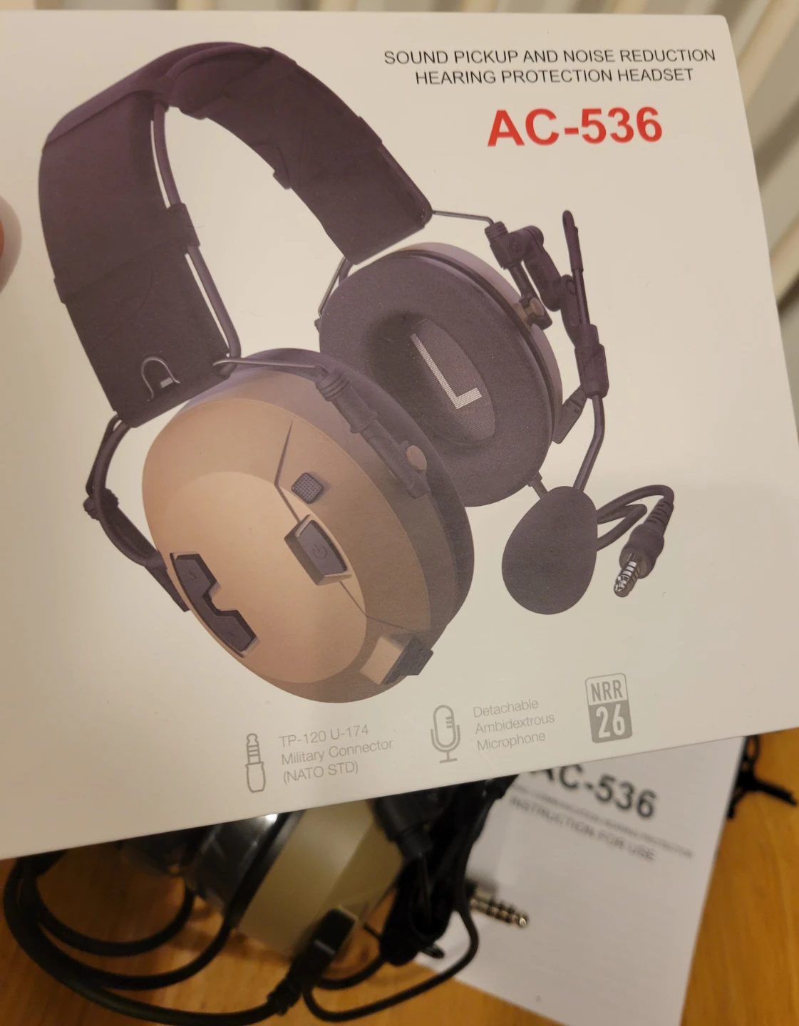 Tactical Headset Communication Noise Reduction Hearing Hunting - photo 3