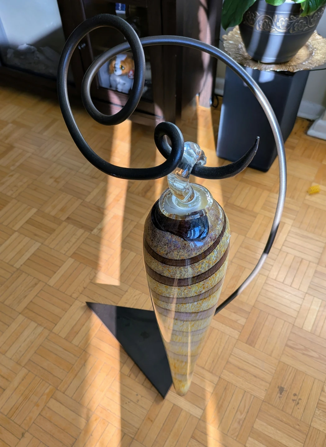 Blown Glass Sculptural Art Piece