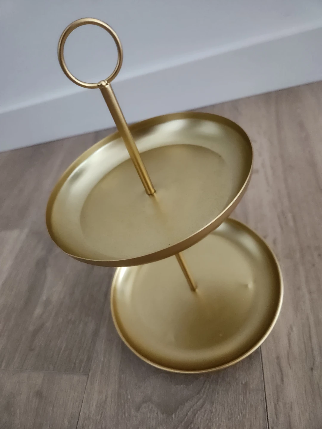 Matte Gold Two-Tier Serving Tray - photo 3