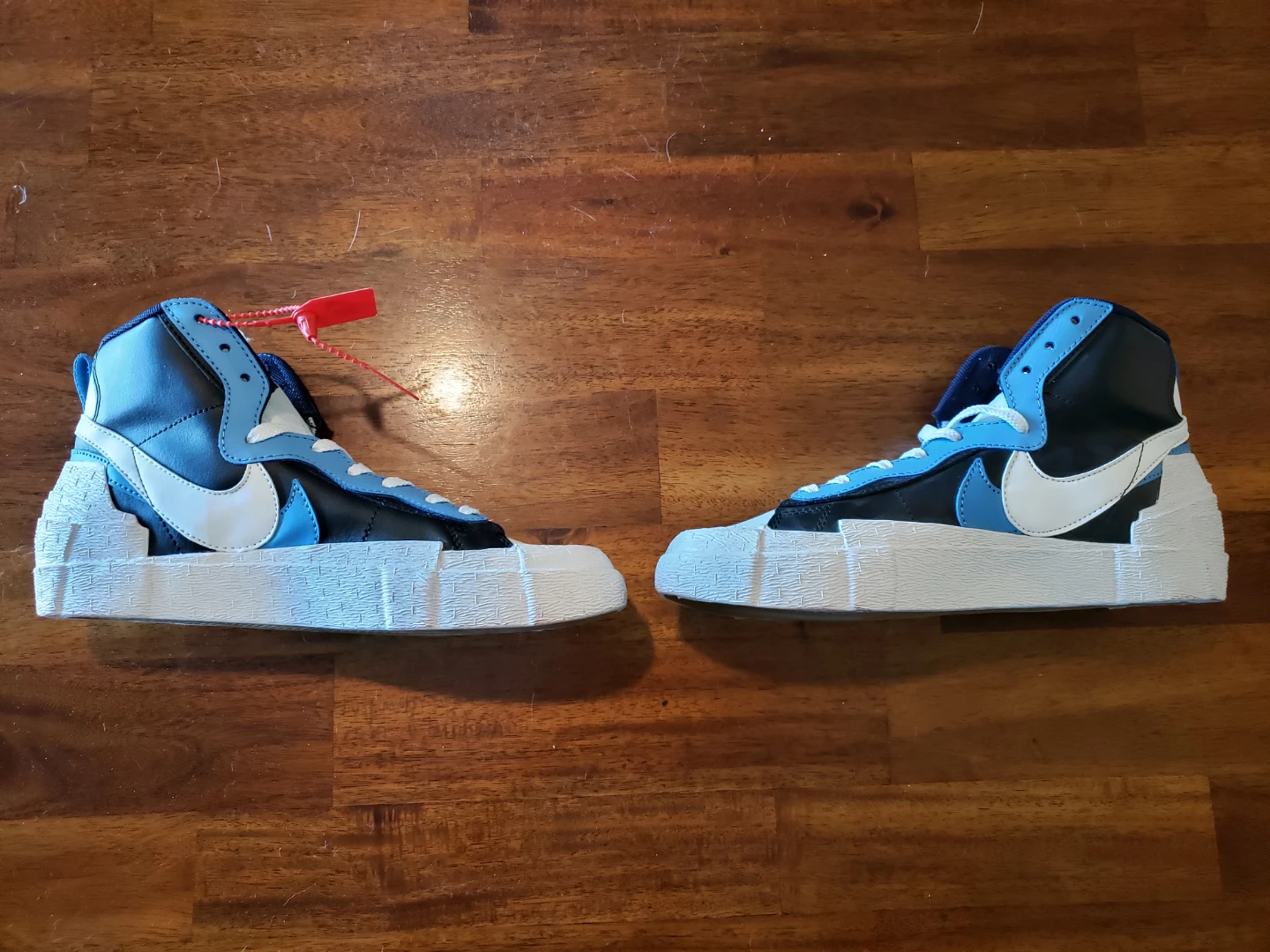 sacai x Nike Blazer Mid Black Blue - photo 4