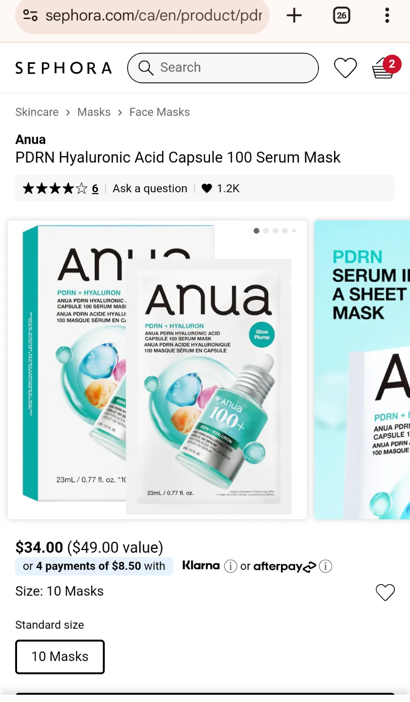 Anua Serum Masks
