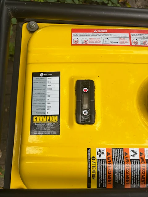 Champion 4000/3000 Watt Portable Generator - photo 5
