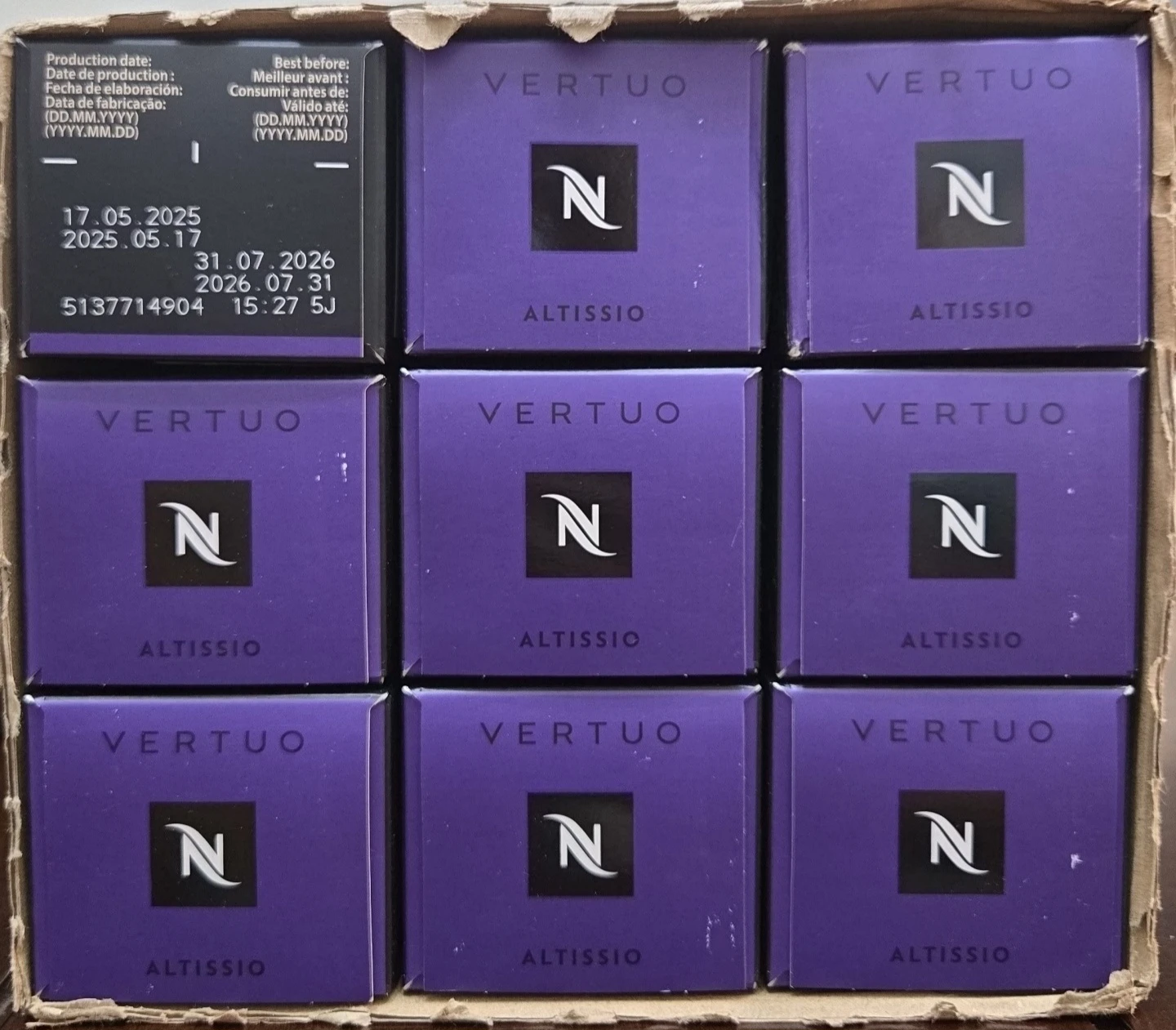 Nespresso Vertuo Altissio Coffee Capsules
