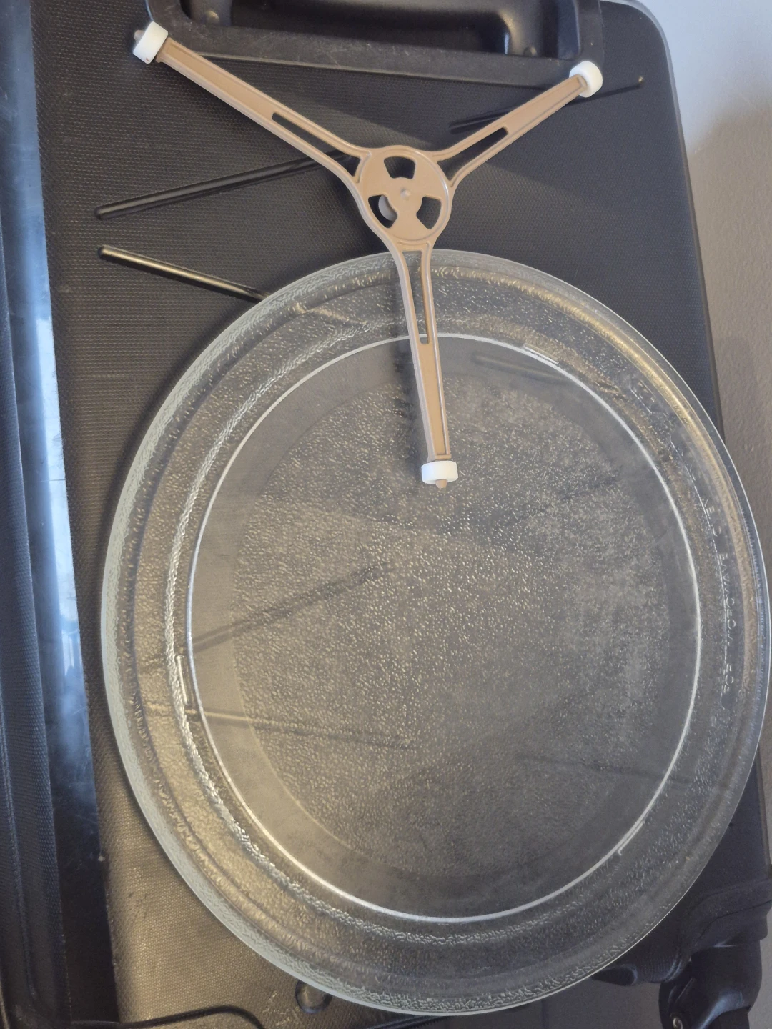 Glass Microwave  Plate with Roller Ring - photo 2