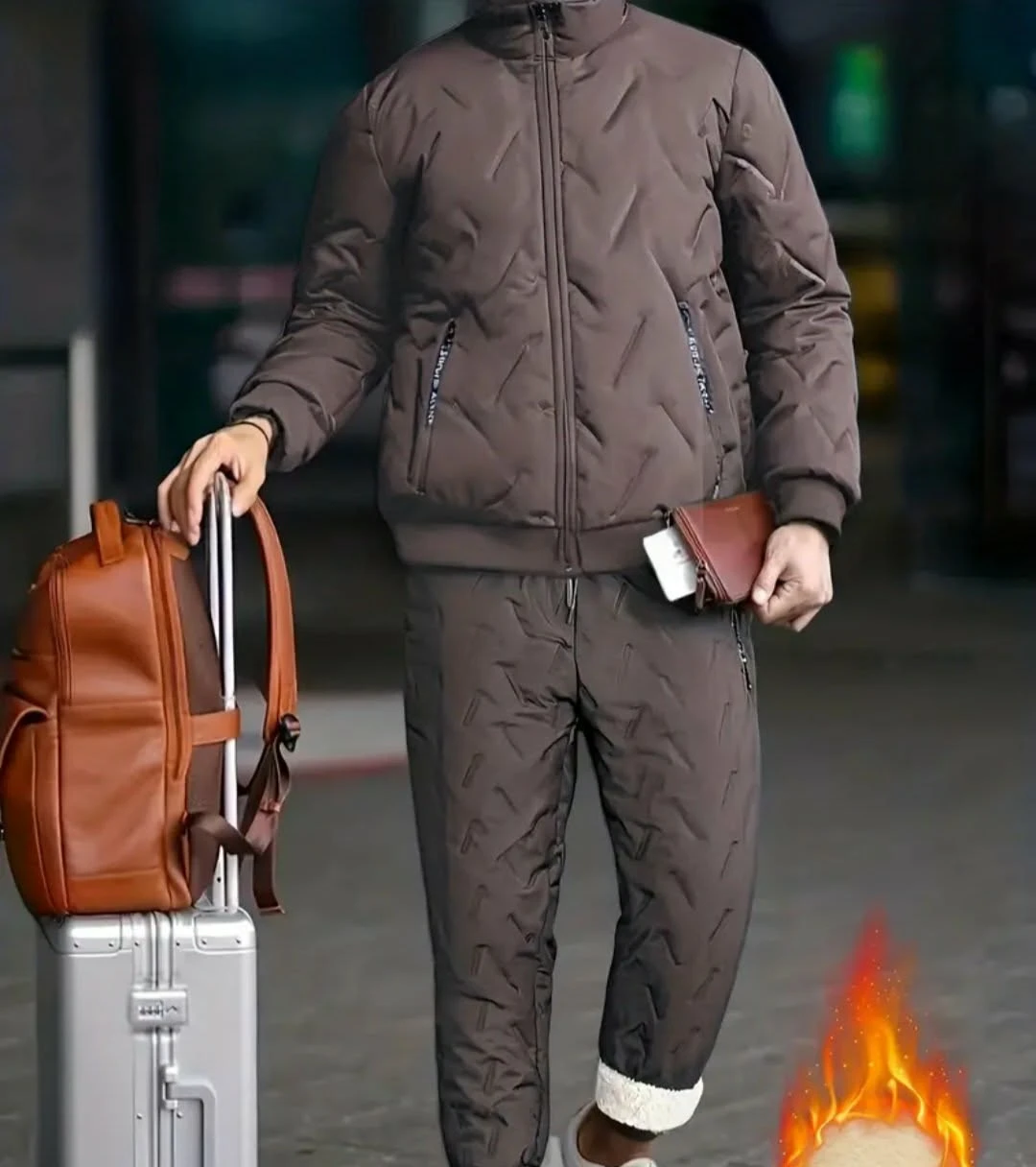 Quilted Winter Tracksuit Set 2pc - photo 2
