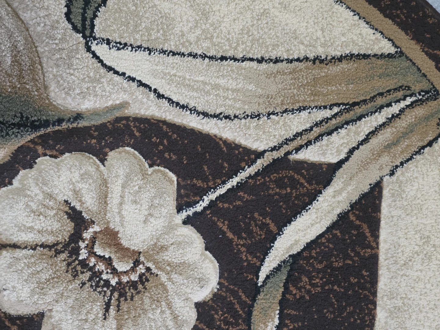 Round floral area rug - photo 4