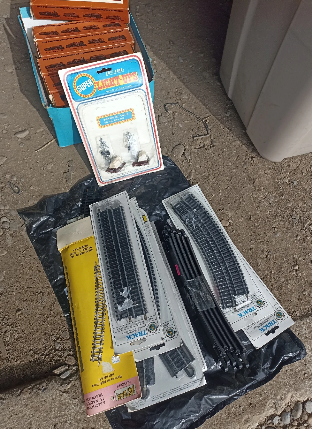 Vintage Train sets.Looks like Two sets.Many new parts.