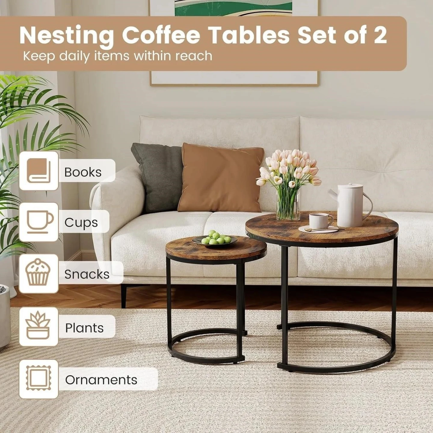 Nesting Coffee Table - photo 2