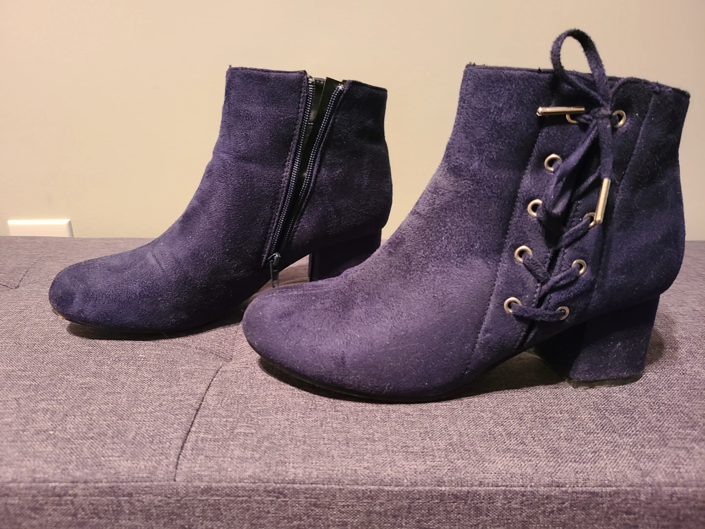Streetwear Society Navy Ankle Boots Size 9 - photo 4