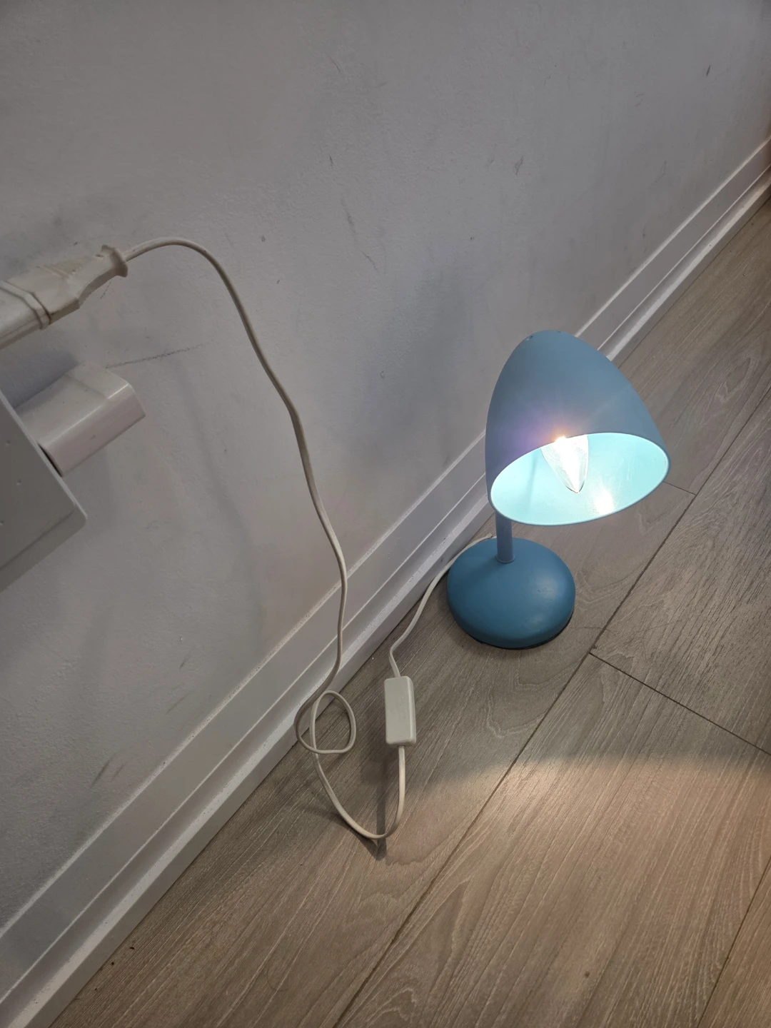 Blue metal table lamp - photo 3