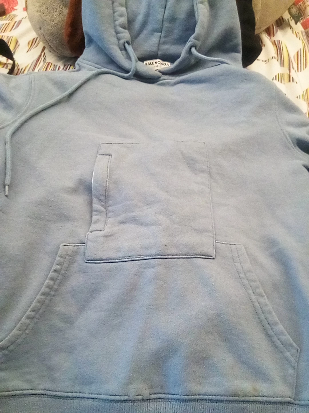 Balenciaga Light Blue Pullover Hoodie - photo 4