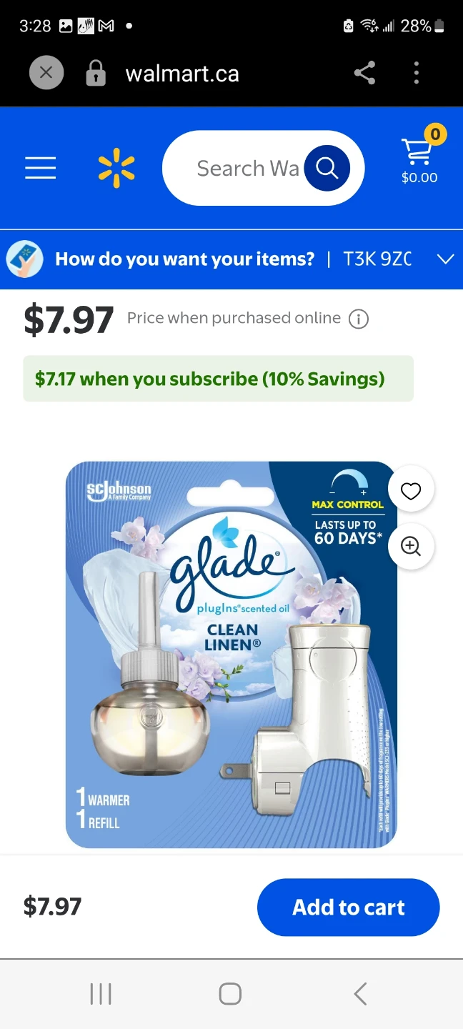 Glade PlugIns Scented Oil Starter Kit - Clean Linen