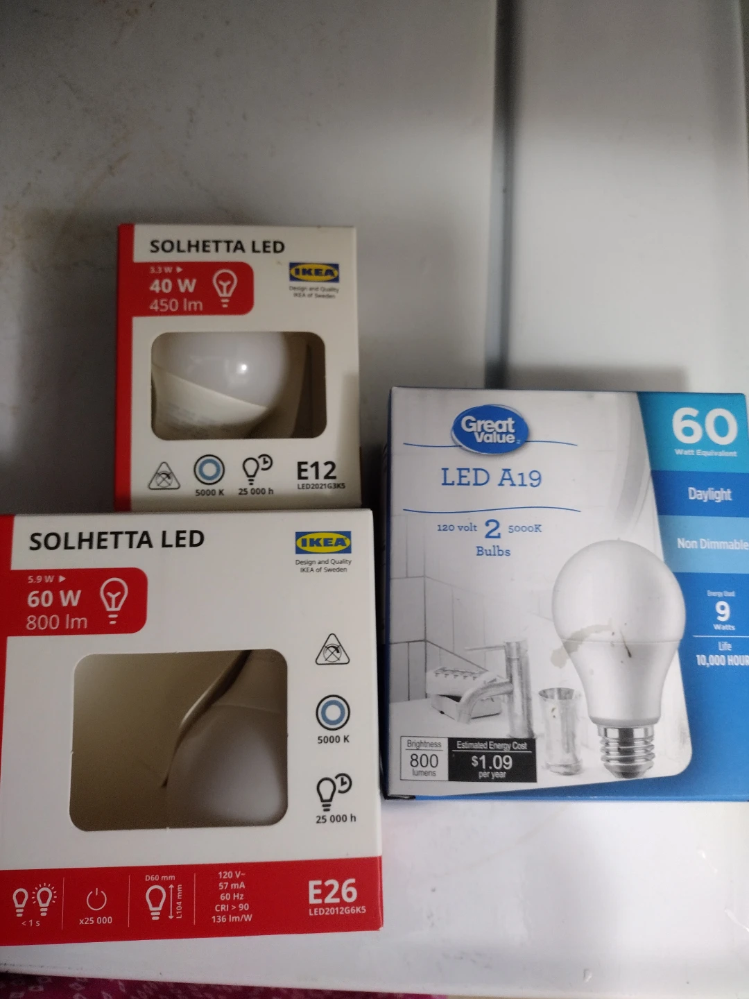 Assorted LED Light Bulbs