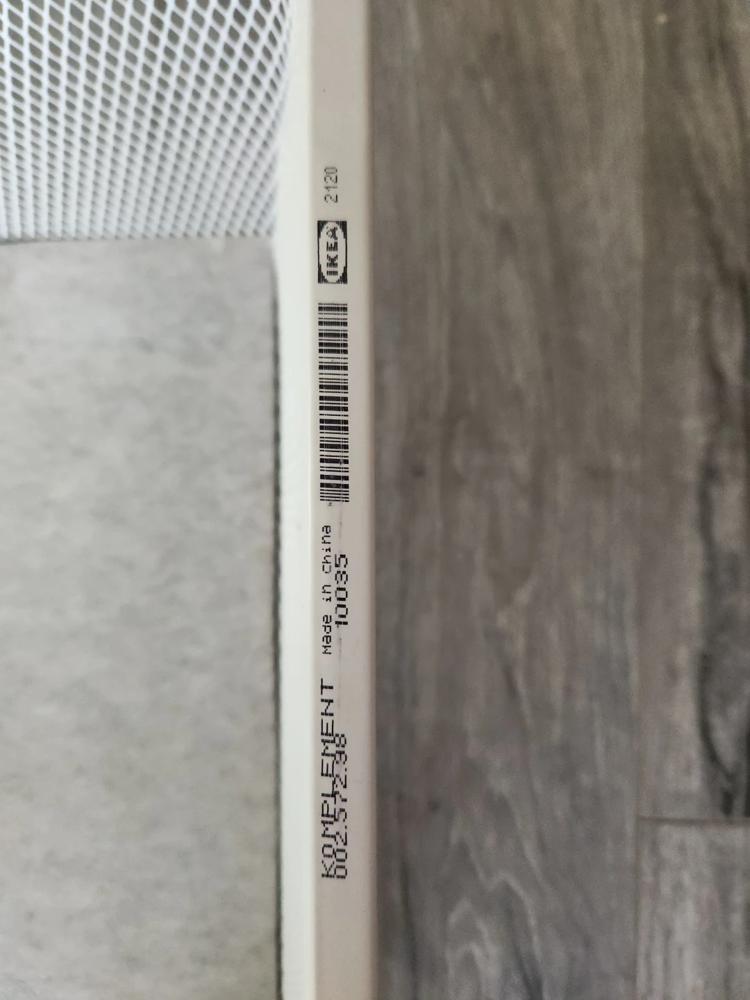 2 IKEA Komplement White Wire Baskets - photo 5