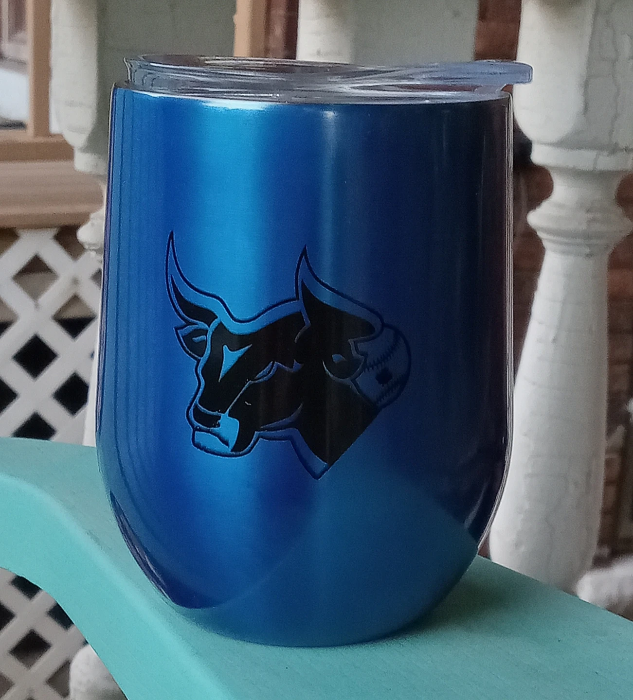 Leathbridge Bulls Baseball Insulated Tumbler
