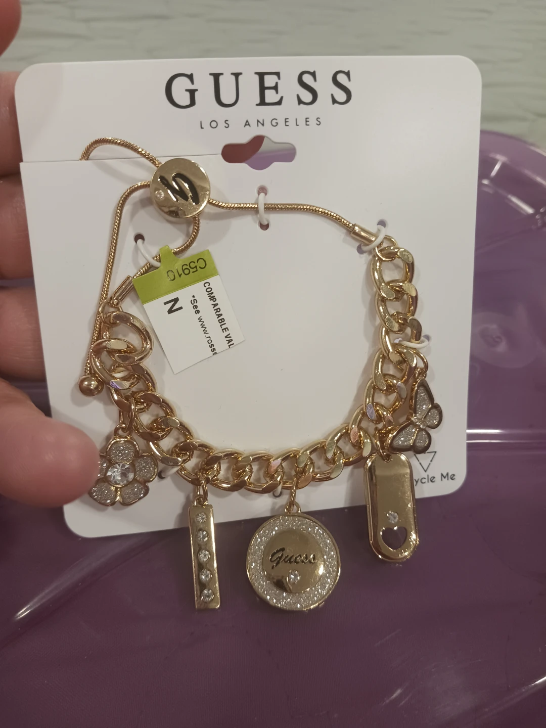 Guess Charm Bracelet Gold Tone - photo 2