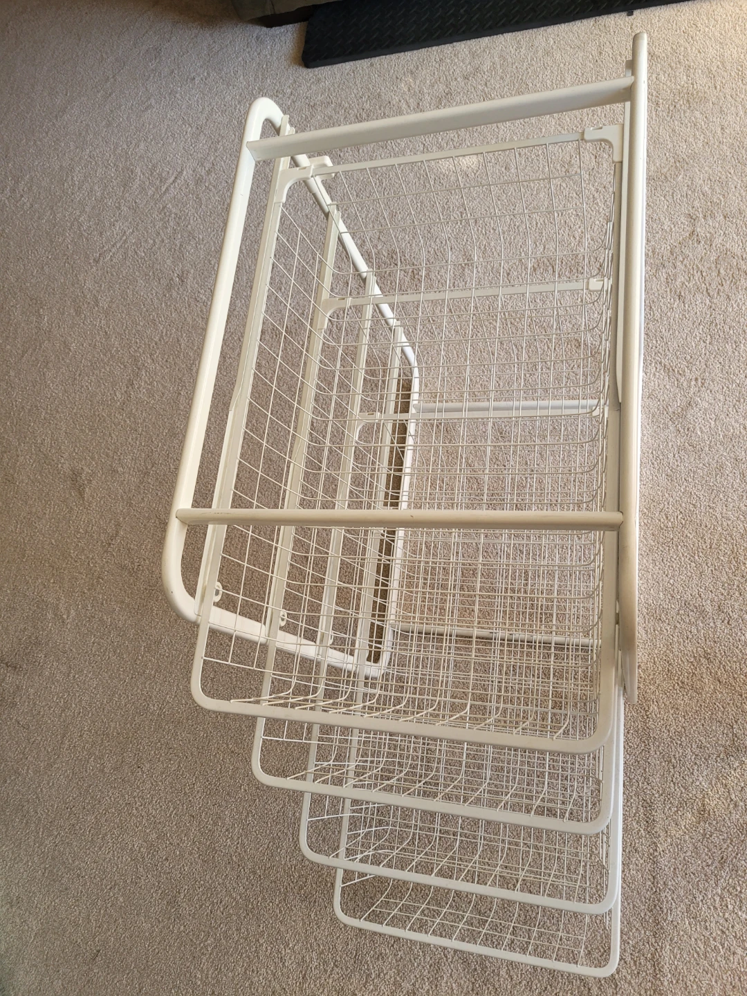 White metal storage unit - photo 2