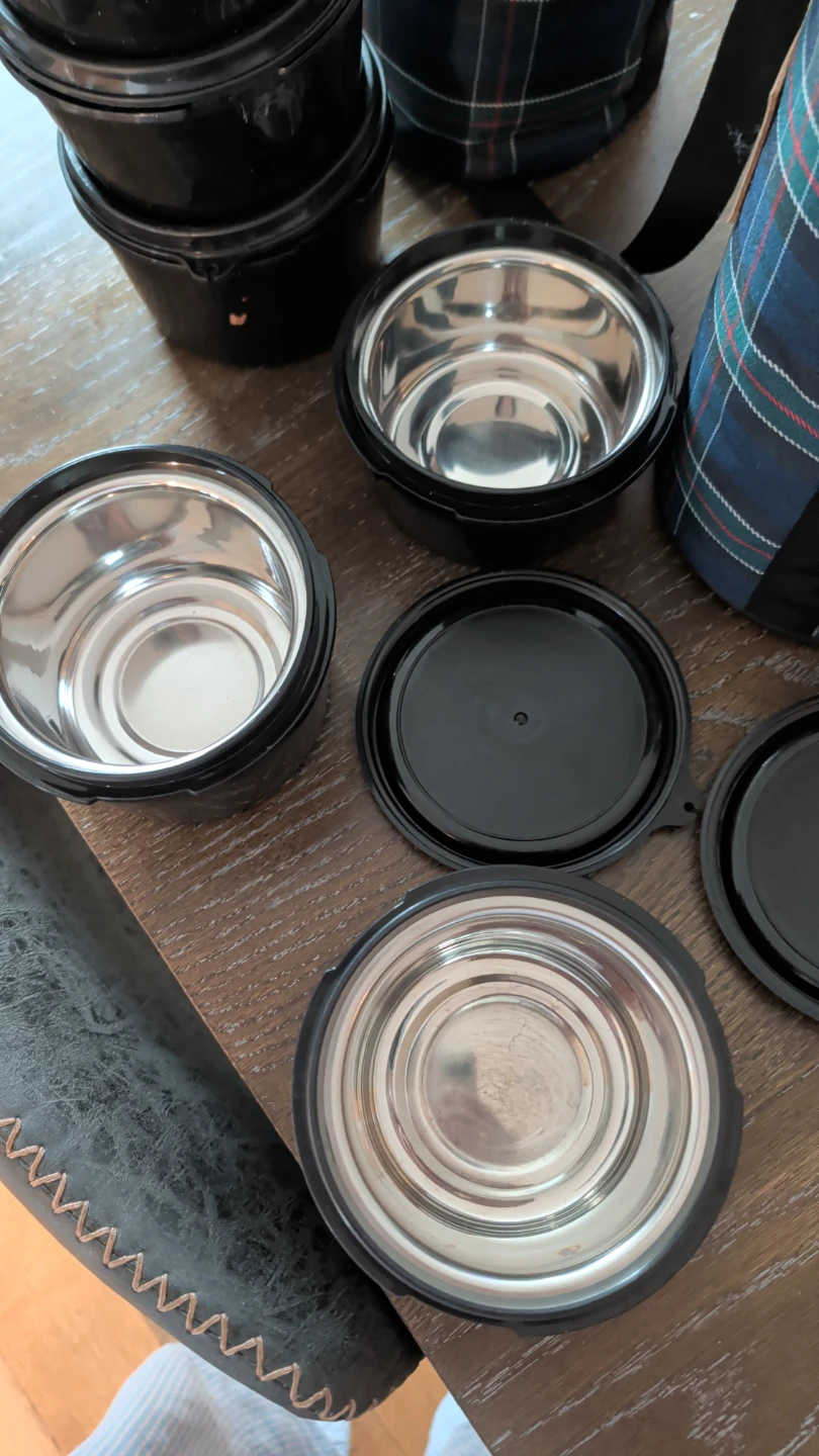 Stainless Steel Food Containers with Insulated Bags - photo 2