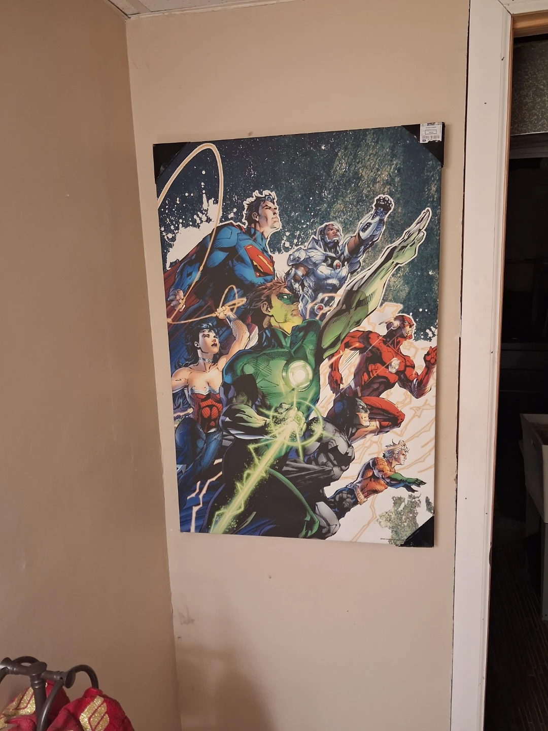 Large Justice League Comic  canvas picture