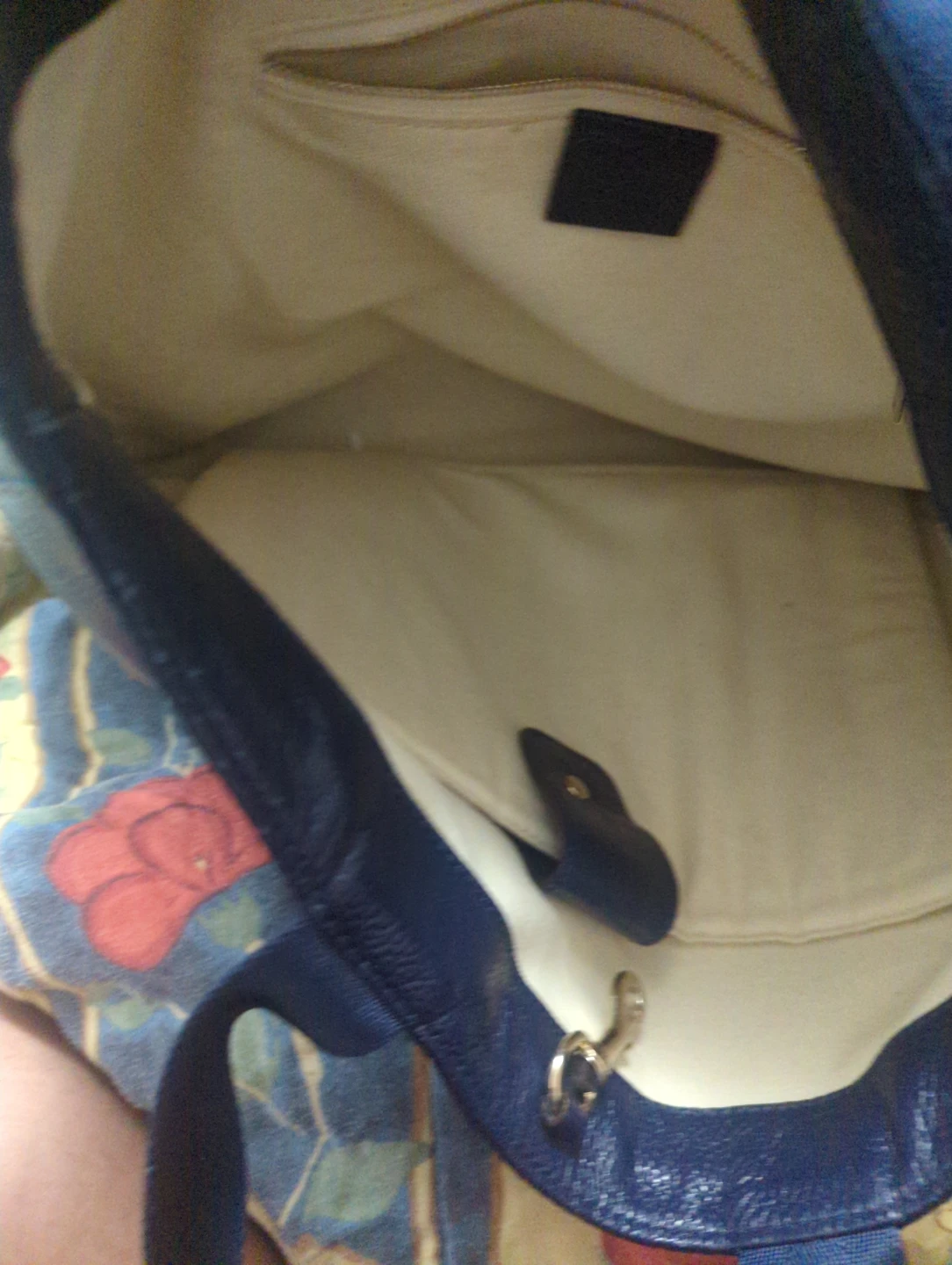 Gucci Navy Leather Tote Bag - photo 2