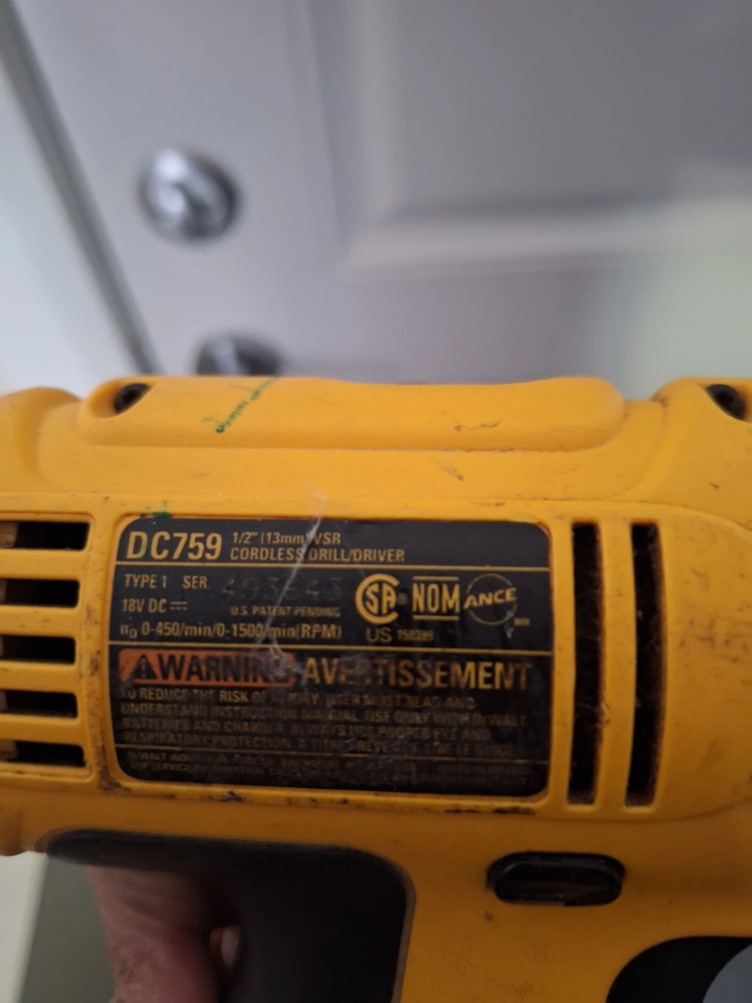 DeWalt DC759 18V Cordless Drill/Driver - photo 2
