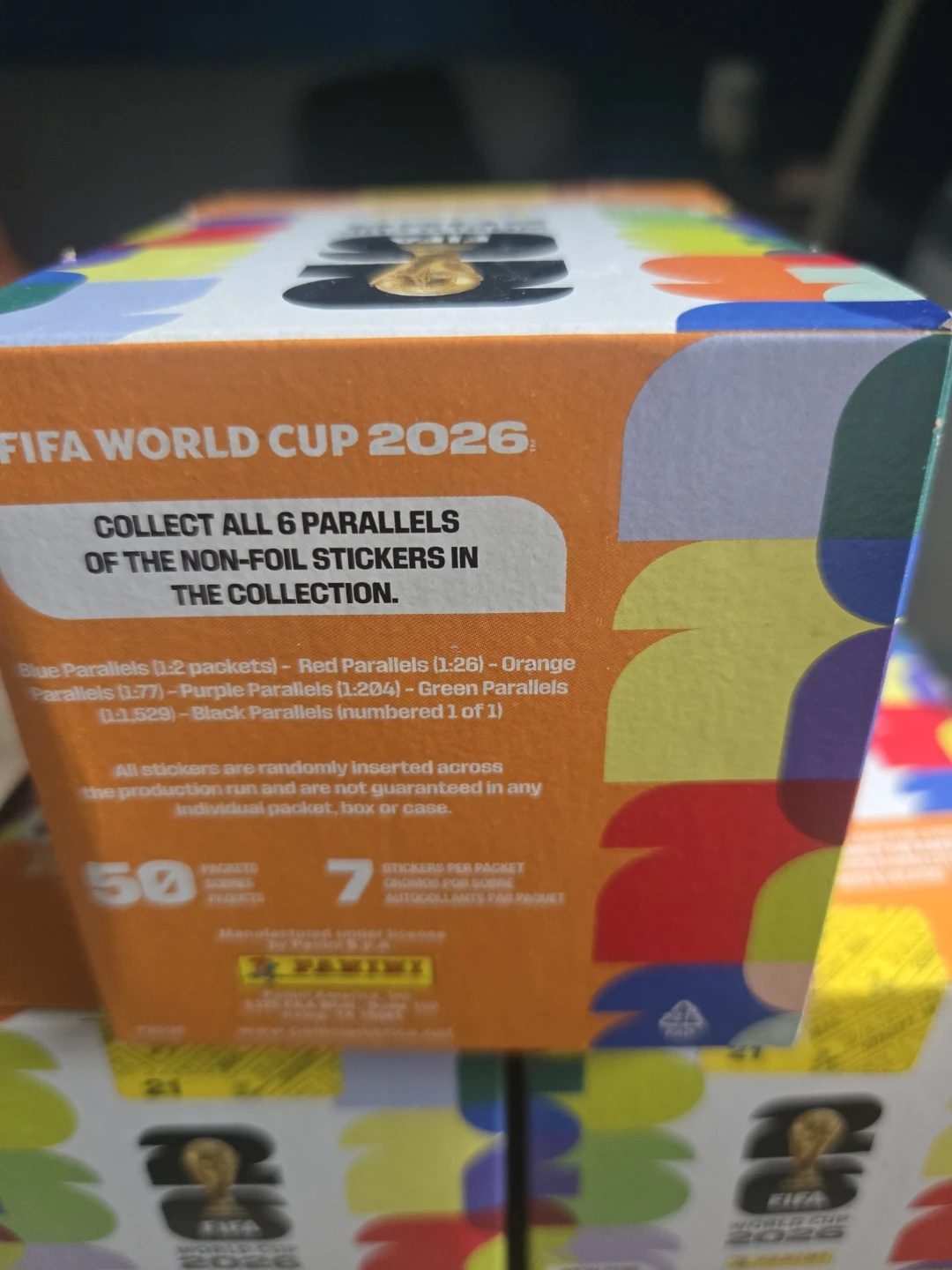 2026 FIFA Panini Soccer sticker box - Orange- Sealed - photo 3