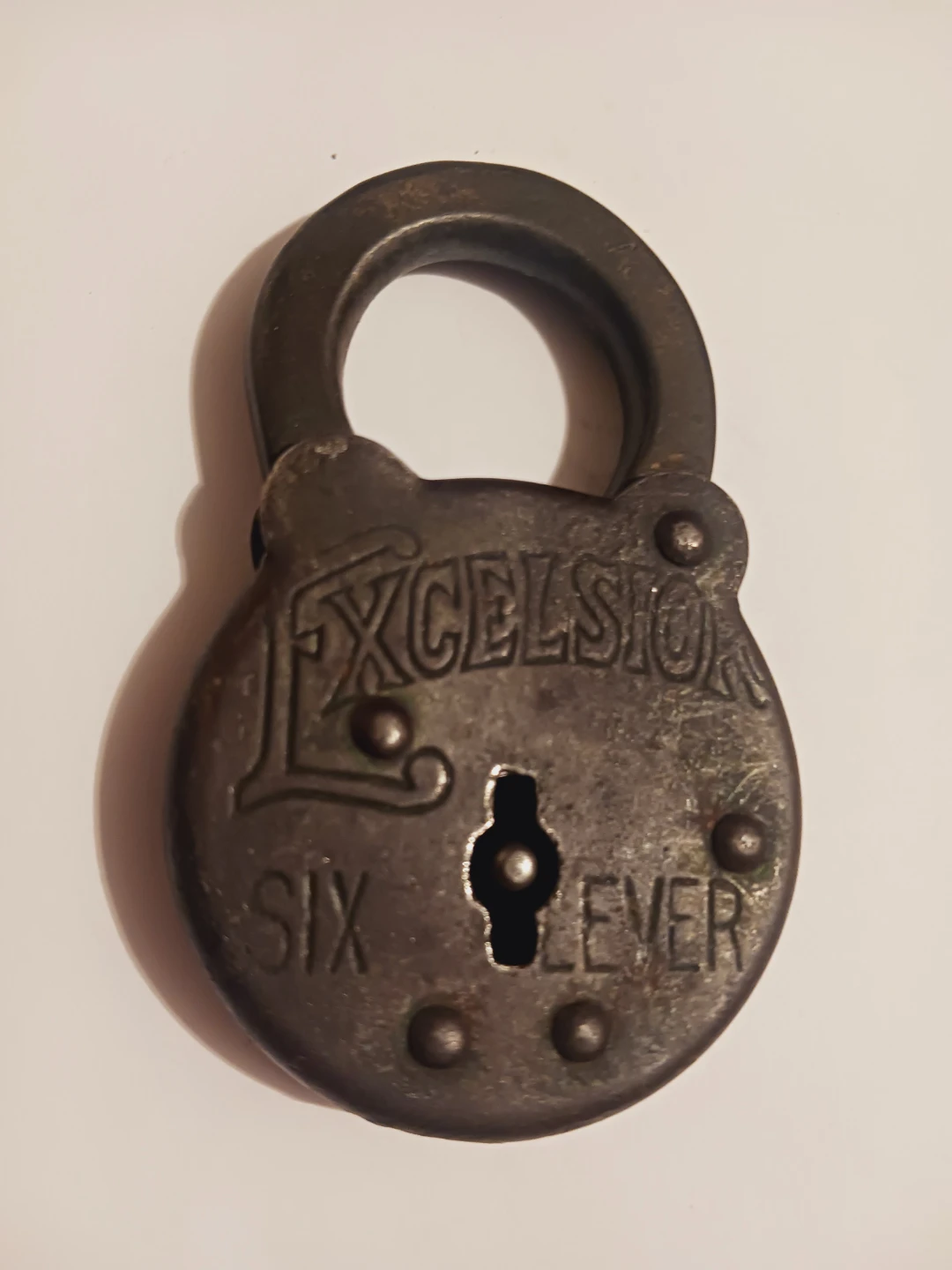 Antique Excelsior Six Lever Padlock