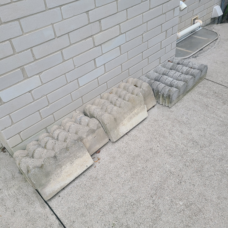 Assorted Concrete Pavers and Edging Stones