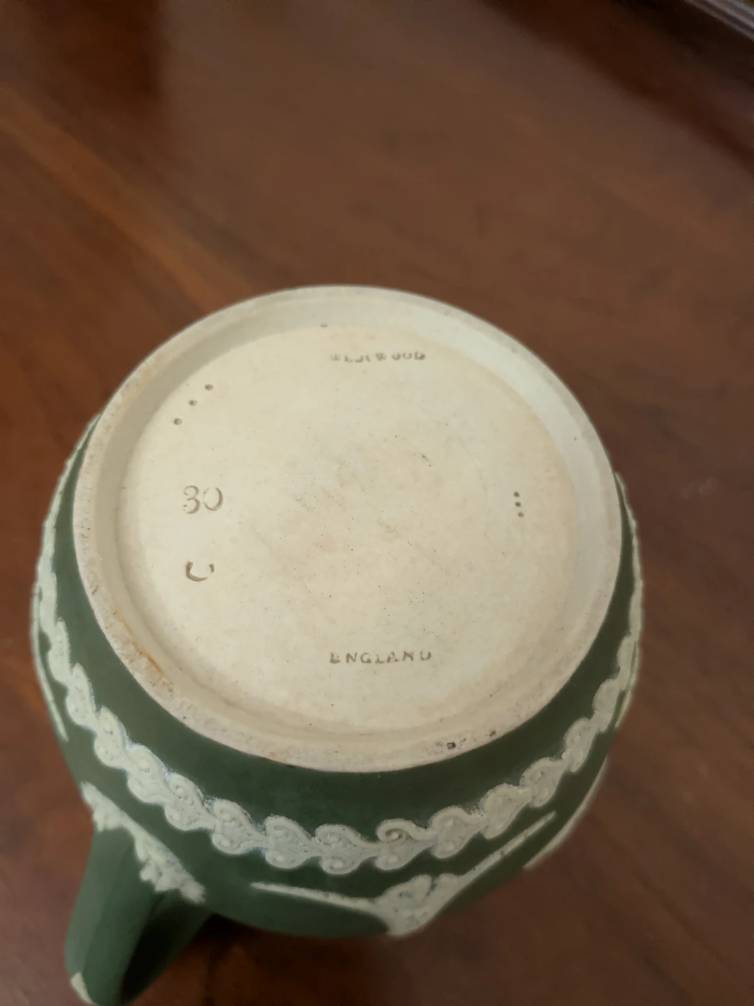 Wedgwood Jasperware Green Creamer - photo 5