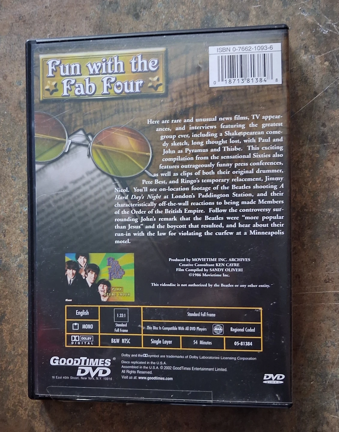 Fun With the Fab Four Excellent Condition DVD - photo 5