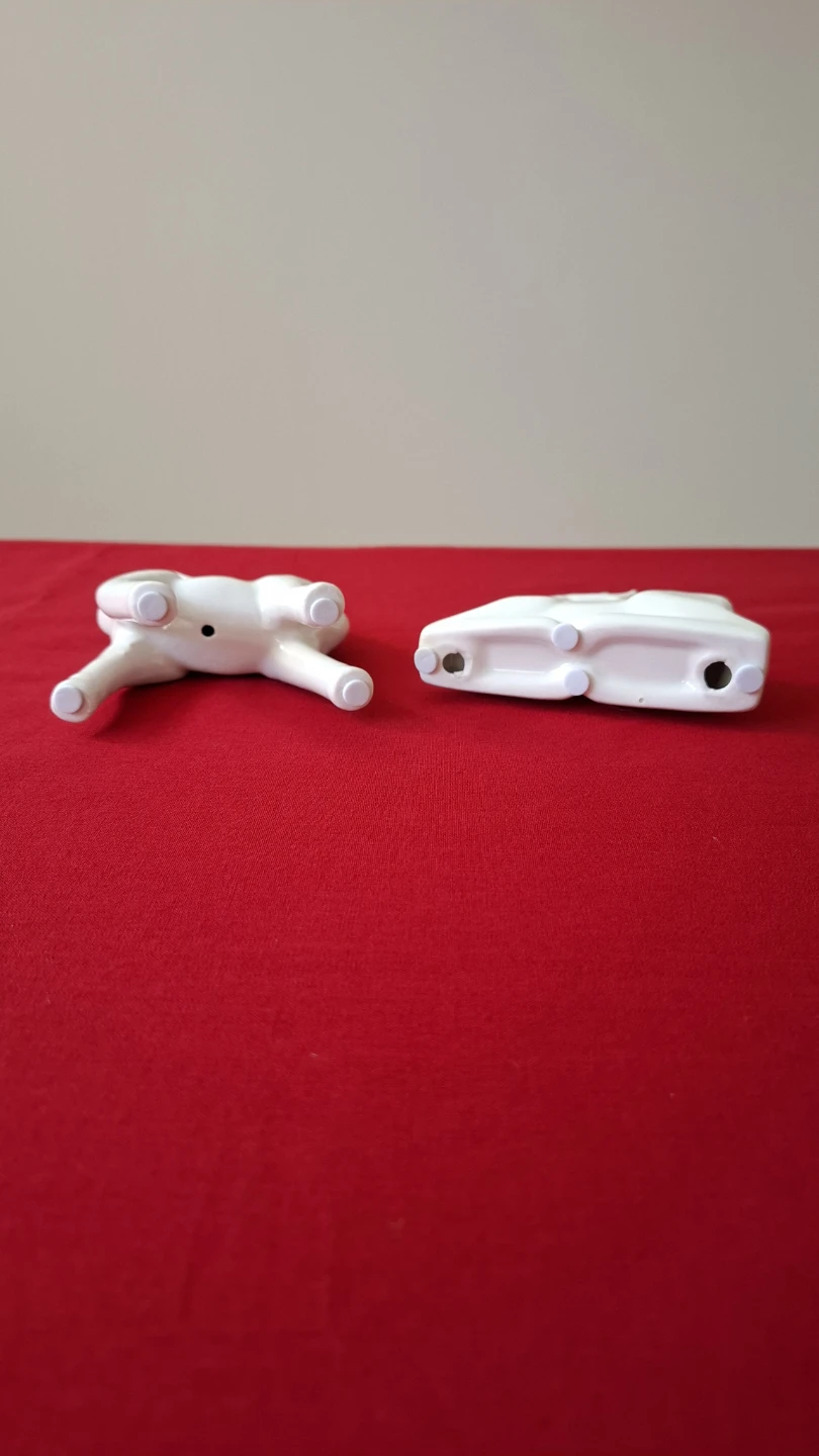 White Porcelain Reindeer Figurines (Set of 2) - photo 5
