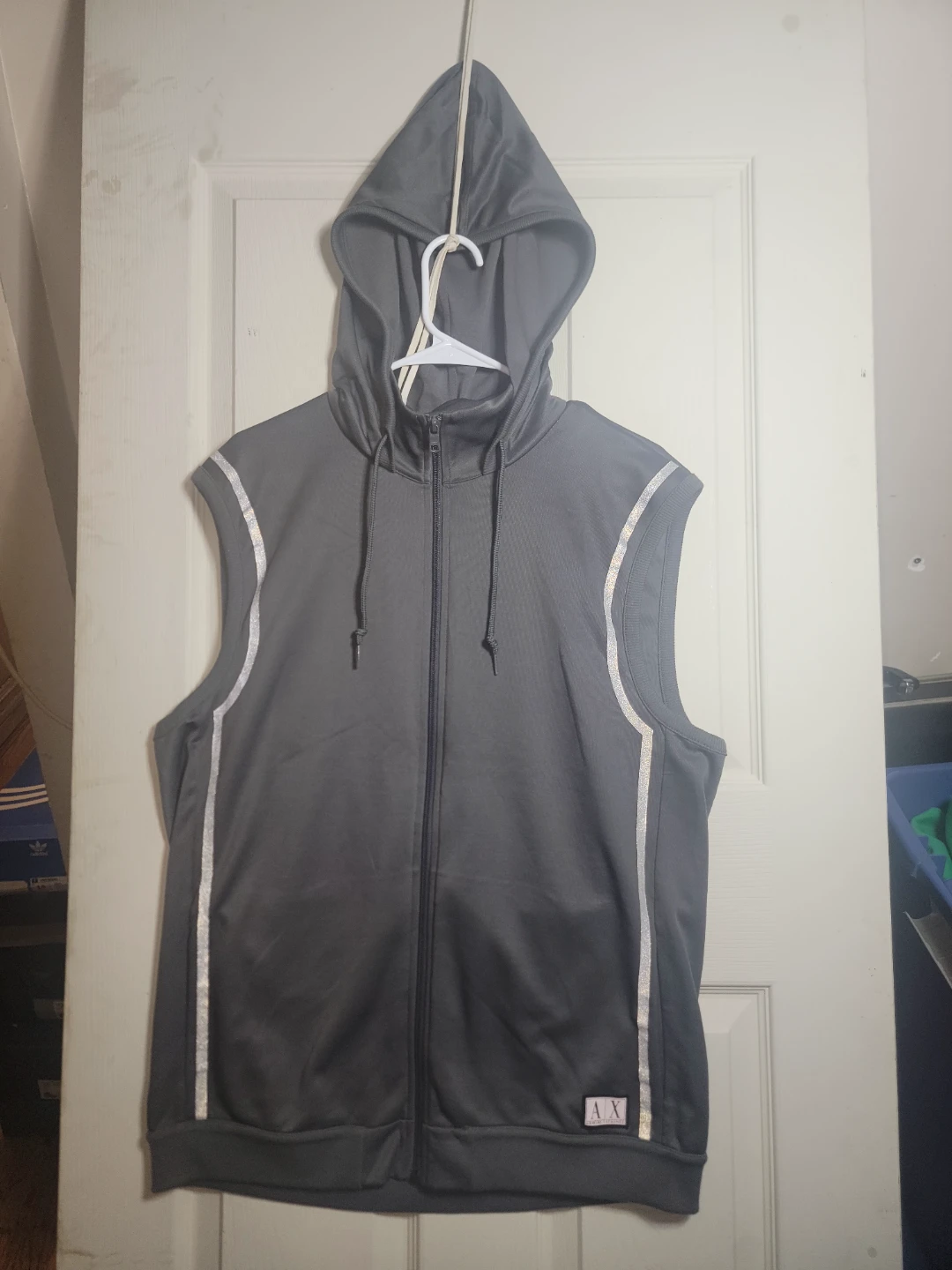 Armani Exchange Sleeveless Hoodie Vest