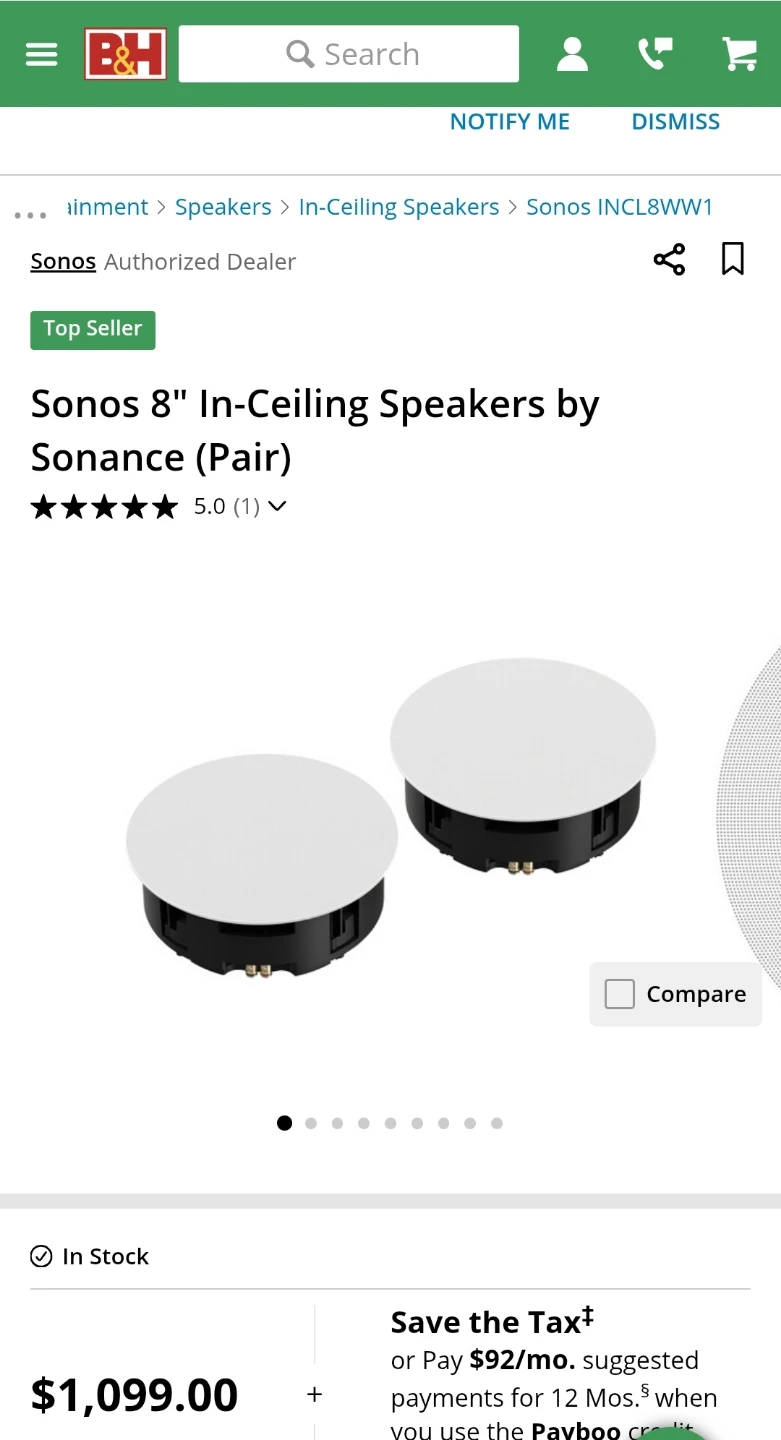 SONANCE MAG 8R 8-inch In-Ceiling Speakers (Pair) - photo 4