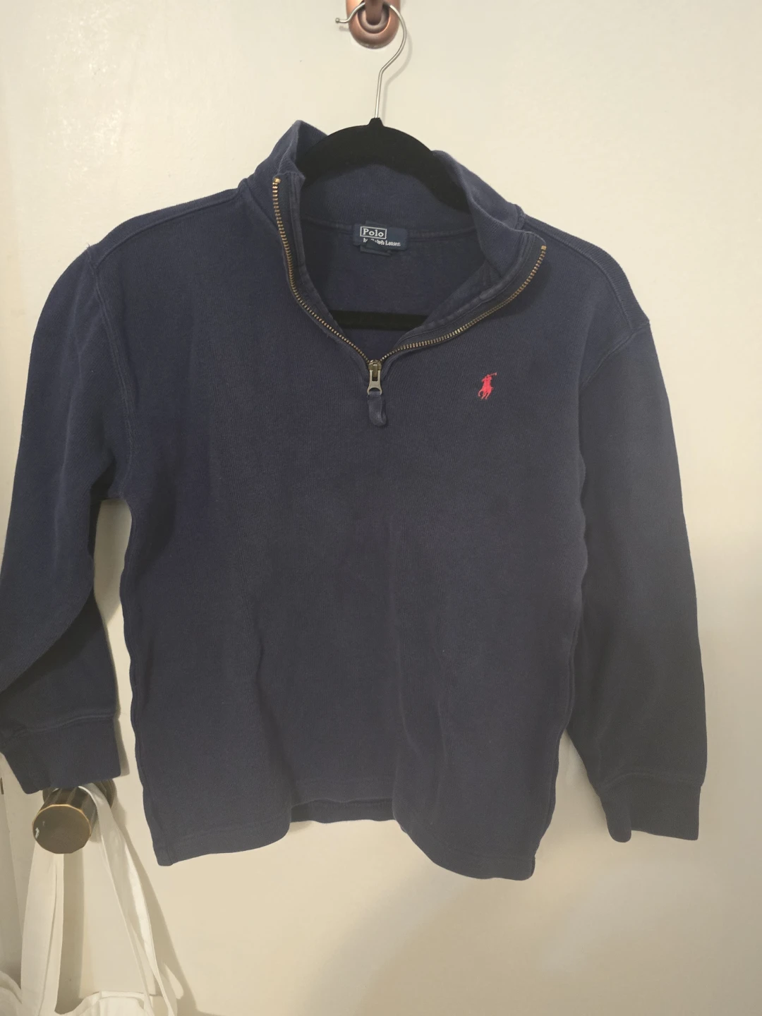 Polo Ralph Lauren Half-Zip Sweater Navy kids 10-12 y.o - photo 2